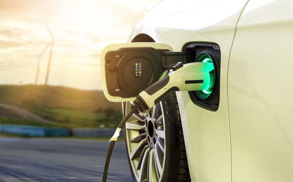 EV car charging alternative energy concept