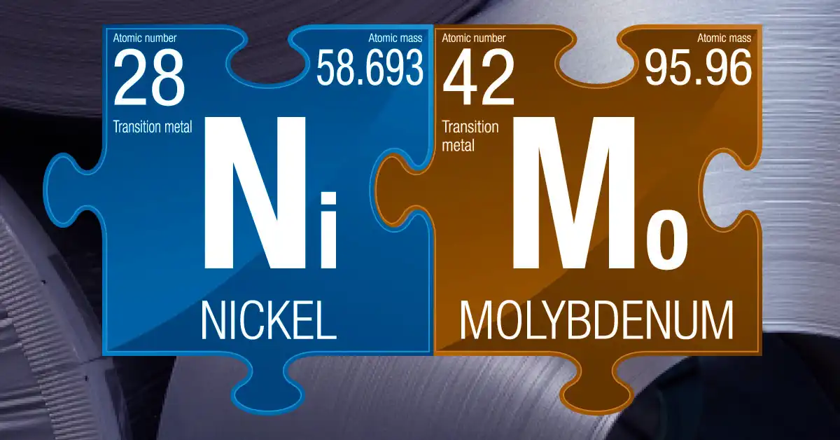 Nickel and Molybdenum Ingredients that make up Hastelloy