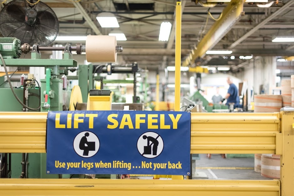 ODonnell_Ulbrich-672.jpg#asset:14061 Lift Safely sign at Ulbrich facility