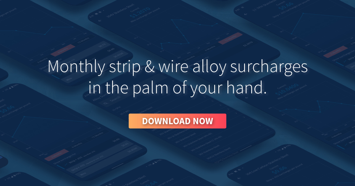 Download the Strip & Wire Alloy Surcharge Mobile App!